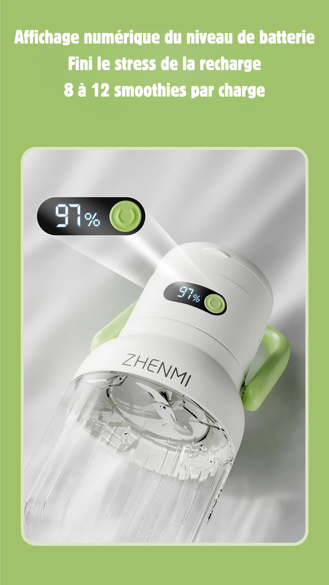 🥤 ZENMI SHAK’nGO – Le Blender Nouvelle Génération pour une Énergie Naturelle Partout, Tout le Temps