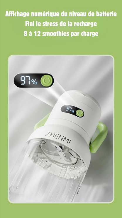 🥤 ZENMI SHAK’nGO – Le Blender Nouvelle Génération pour une Énergie Naturelle Partout, Tout le Temps