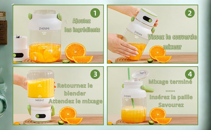 🥤 ZENMI SHAK’nGO – Le Blender Nouvelle Génération pour une Énergie Naturelle Partout, Tout le Temps