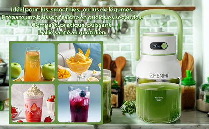 🥤 ZENMI SHAK’nGO – Le Blender Nouvelle Génération pour une Énergie Naturelle Partout, Tout le Temps